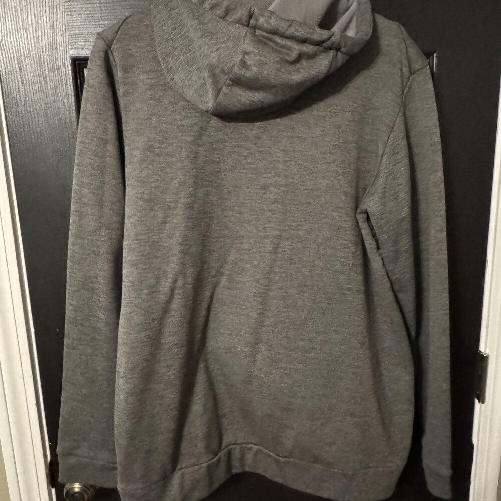 Mens Nike Black Gray Hooded Sweatshirt - Picture 3 of 3